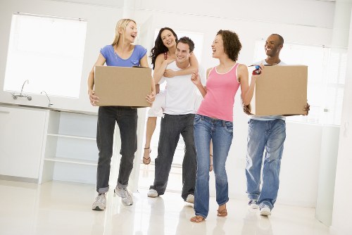 Furniture removal team planning a local move in Enfield