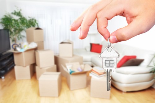 Packing and protective wrapping for household items before an Enfield relocation