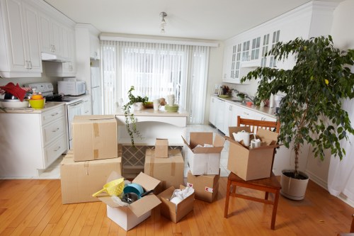 Office removals team planning a commercial move in Enfield