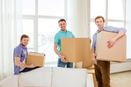 Professional moving van service in Enfield handling household transport